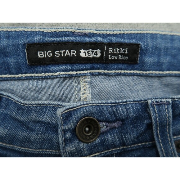Big Star 1974 Jeans Women's 27 Low-Rise Rikki Cropped 25.5" Inseam Distressed - Picture 10 of 16